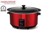 Morphy Richards 6.5L 290W Sear & Stew Slow Cooker - Red