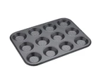 Mastercraft 32cm Crusty Bake 12cup Carbon Steel Shallow Baking Tray Dish Tin Pan