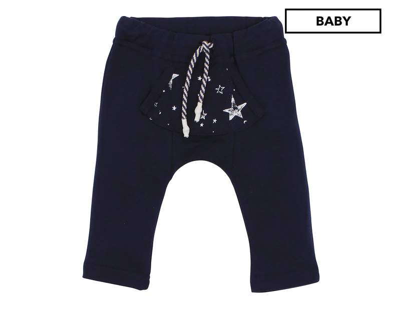 Fox & Finch Baby Big Top French Terry Trackpants / Tracksuit Pants - Rich Navy
