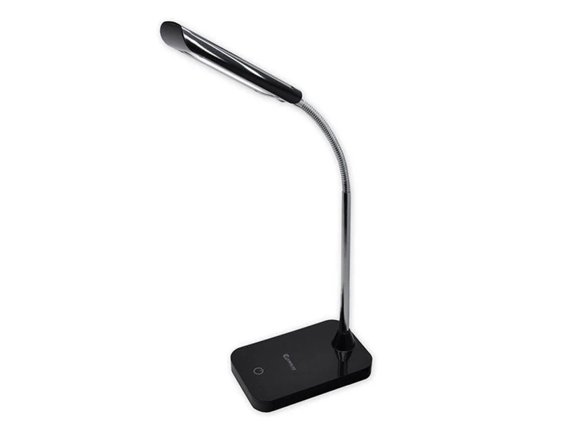 Sansai LED Desk Lamp Flexible Gooseneck Arm 5W Table Desk Dimmable Light Black