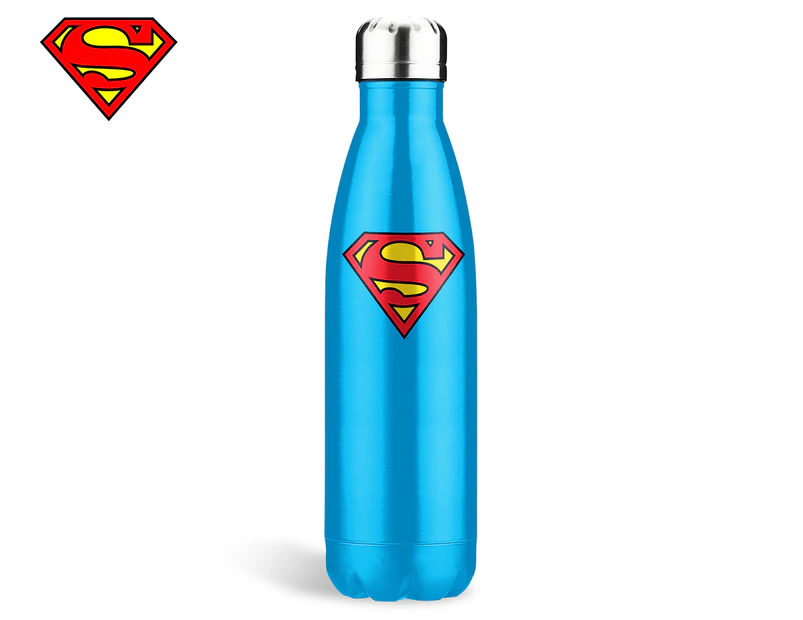 DC Comics 500mL Superman Stainless Steel Insulated Drink Bottle - Blue