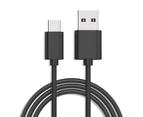Minismile USB Type-C Fast Charging and Sync Cable for Xiaomi Redmi Note 7 - BLACK