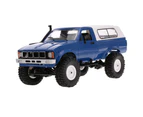 WPL C24 1/16 RC Car Crawler Off-Road With Headlight 4WD Pick-up Truck Gift for Kids RTR - Blue