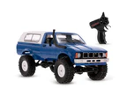 WPL C24 1/16 RC Car Crawler Off-Road With Headlight 4WD Pick-up Truck Gift for Kids RTR - Blue