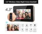 Wifi Doorbell Camera Video Peephole Door Intercoms 4.3 Inch Motion Detection Wireless Door Viewer Video-eye Smart Ring