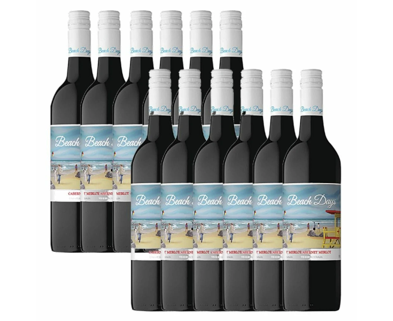 Beach Days Cabernet Merlot 750ml - 12 Pack