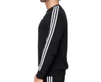 Adidas Essentials 3-Stripe French Terry Crew - Black/White