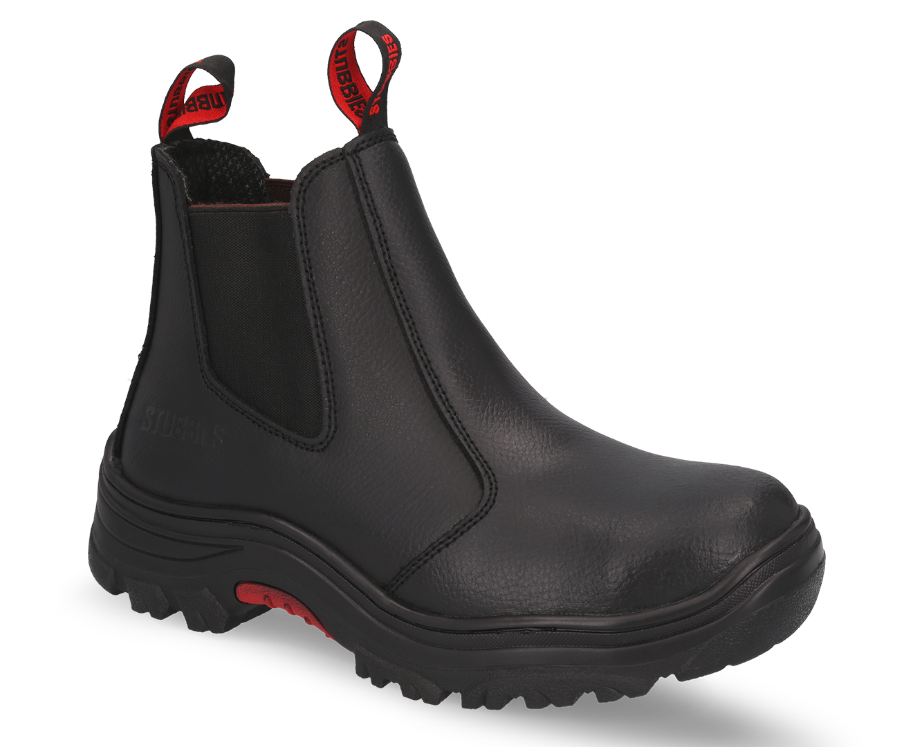 Stubbies Men's Axle Suede Pull Up Safety Boot - Black | Catch.co.nz