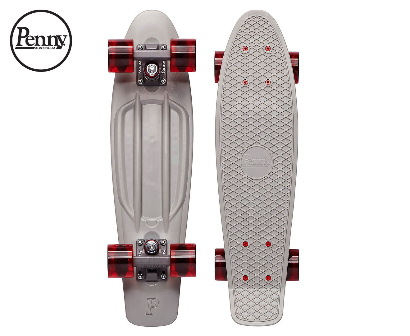 Penny 22-Inch Battleship Cruiser Skateboard - Grey | M.catch.com.au