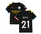 2019-2020 Manchester City Puma Away Football Shirt (Kids) (SILVA 21)