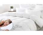 Duck Feather & Down Quilt 500GSM + Duck Feather and Down Pillows 2 Pack Combo