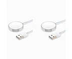 2PK Orotec Magnetic Wireless Charging Pad w/ 1M Cable For Apple iWatch 1/2/3/4