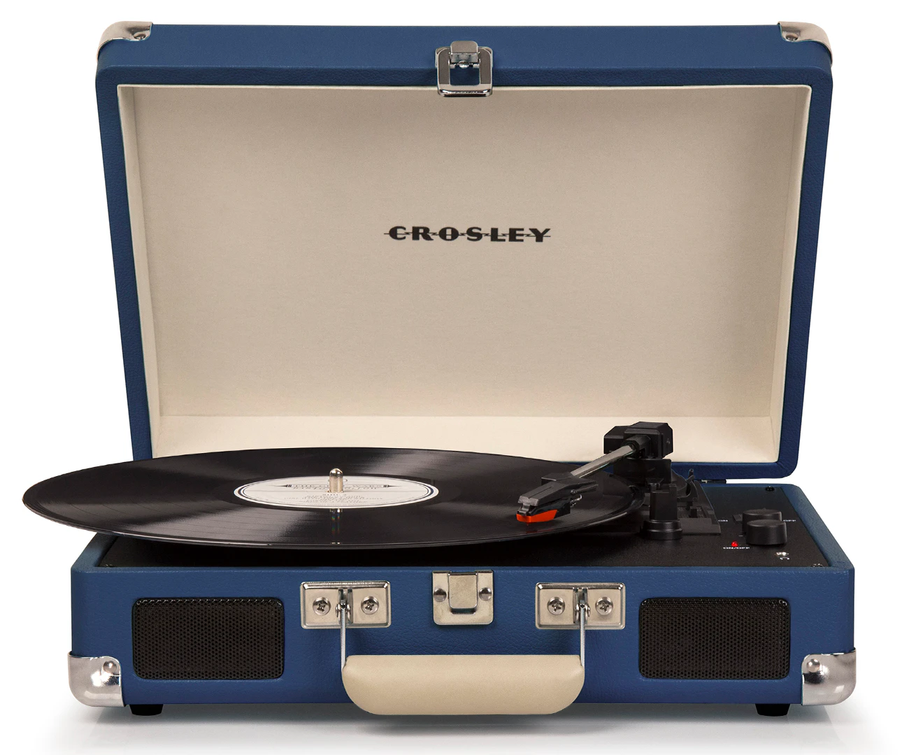 Crosley Cruiser Deluxe Portable Bluetooth Turntable - Blue