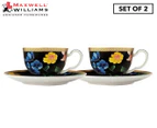Maxwell & Williams Teas & C's Contessa Demi Cup & Saucer - Black