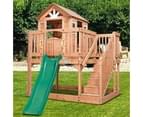 Lifespan Kids Backyard Discovery Scenic Heights Cubby House with 1.8m Slide 1