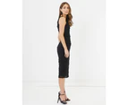 Chancery Women's Sabrina Lace Dress - Black Lace