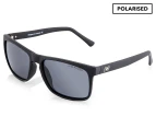 Dirty Dog Men's Ram Polarised Sunglasses - Satin Black/Grey