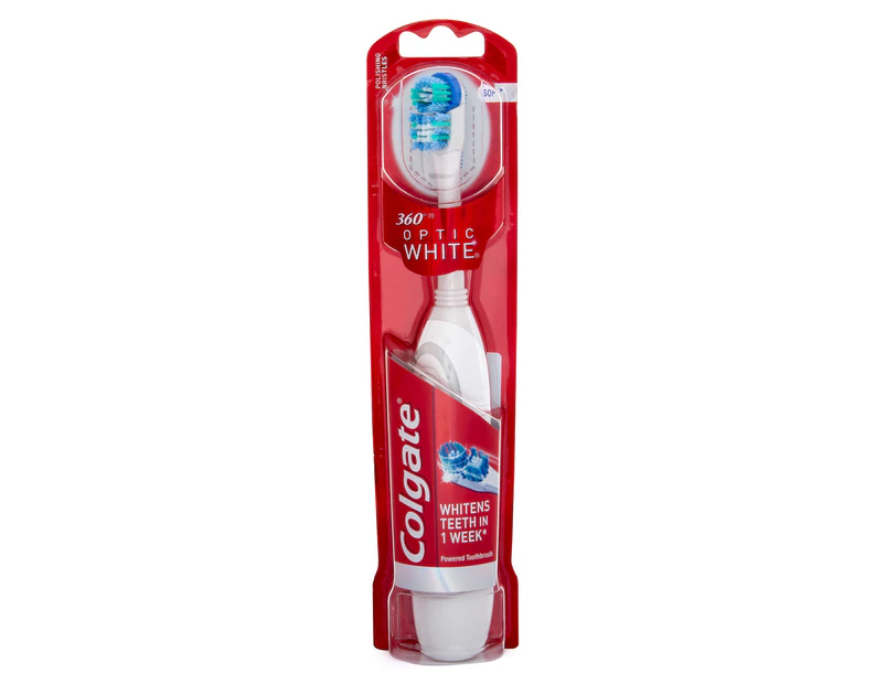 Colgate 360° Optic White Powered Toothbrush - Soft