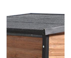 PawZ Wooden Pet Dog House with Rain Resistant Roof and Elevated Foot Design