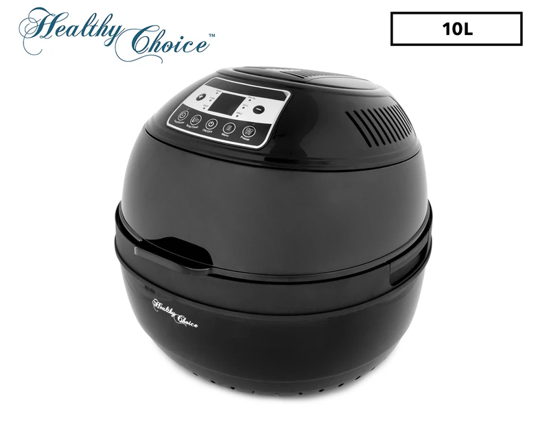 Healthy Choice Digital Dual Zone Air Fryer 10L In Black