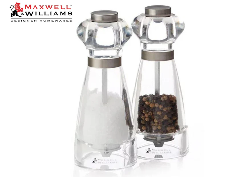 Maxwell & Williams 16cm Dynasty Acrylic Salt & Pepper Mill Set
