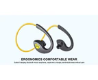 Catzon S12 Bluetooth Earphone In-Ear Sport Earphones with mic for iPhone/Samsung Headset MP3/IPX4 waterproof-Yellow