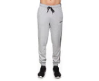 Adidas Men's Essentials 3-Stripe Trackpants / Tracksuit Pants - Medium Grey Heather/Black