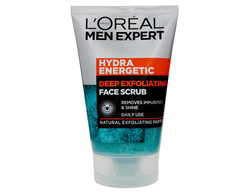 L'Oréal  Men Expert Hydra Energetic Deep Exfoliating Face Scrub 100mL