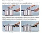 8L Hawkins Stainless Steel Pressure Cooker - 8 Litres Lid Cookware Induction