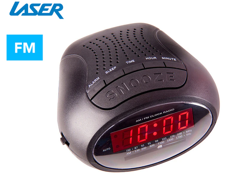 Laser AM/FM Radio Alarm Clock