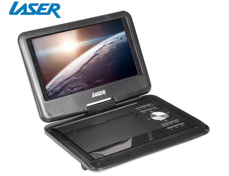 Laser Portable DVD/CD Player w/ 9" LCD Screen - Black