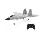 FX822 F-22 Raptor Model Fighter Airplane 2CH EPP 2.4G Remote Control Airplane Fixed-wing RTF Toy - Grey