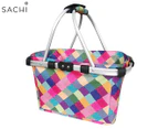 Sachi Carry Basket with Double Handles - Harlequin