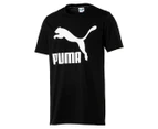Puma Men's Classic Logo Tee / T-Shirt / Tshirt - Cotton Black