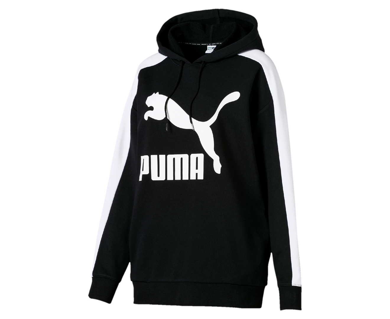 Puma Women's Classic Logo T7 Hoodie - Cotton Black | Catch.co.nz