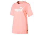 Puma Women's Essentials Boyfriend Tee / T-Shirt / Tshirt - Peach Bud