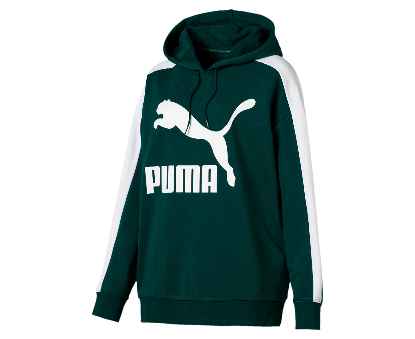 Women's puma classics on sale t7 logo hoodie