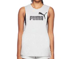 Puma Women's Essentials+ Cut Off Tank Top - Light Grey Heather