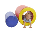 Baby Toddler Large Soft Foam Block Toys Tumble n' Roll Barrels of Foam Playset 2PCS