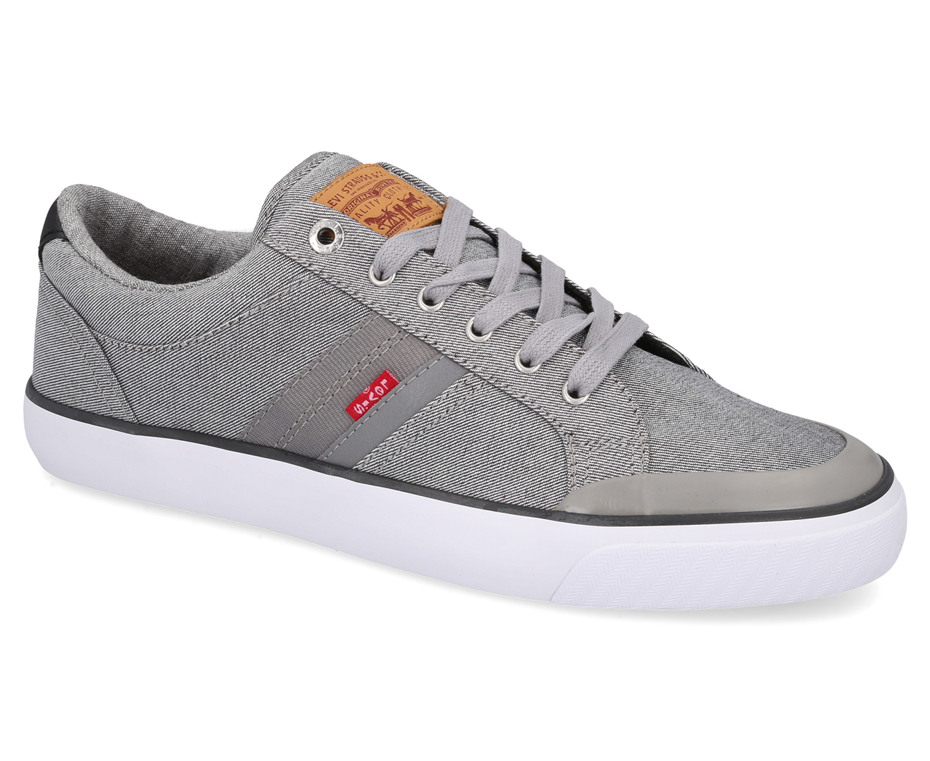 Levis Men's Hoffman Denim Casual Sneaker Shoes - Grey | Catch.co.nz