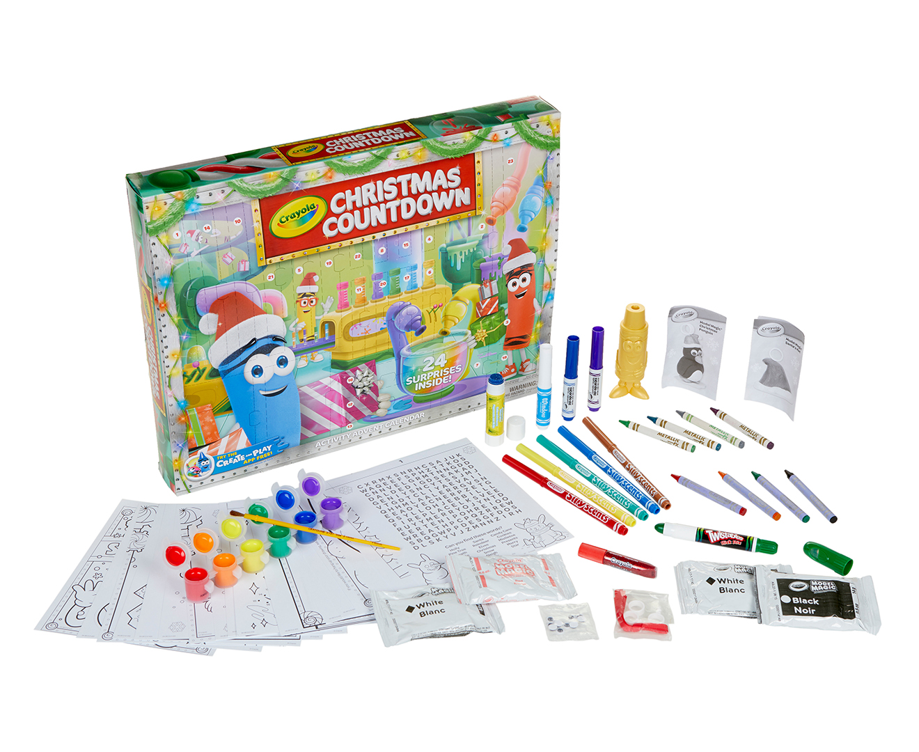 Crayola Christmas Countdown Advent Calendar Catch.co.nz