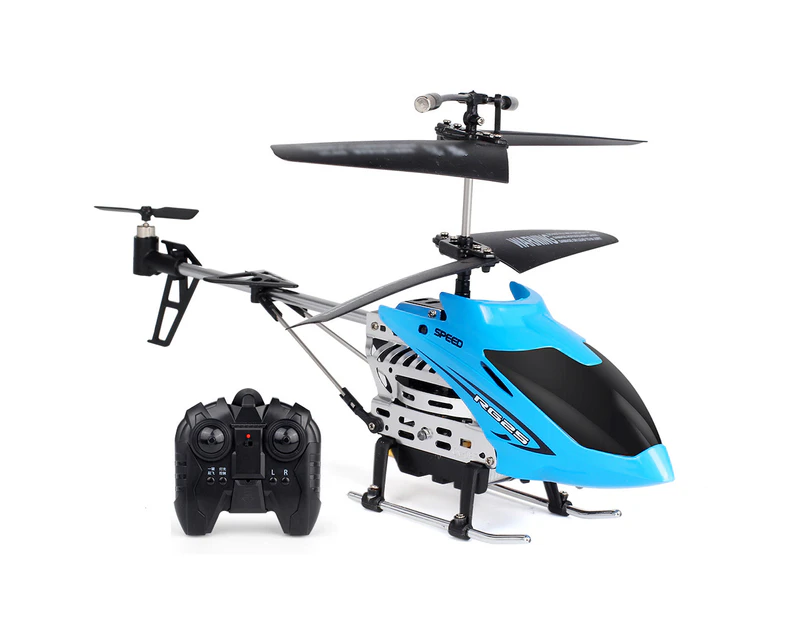 2.4G RC Remote Control Helicopter 3.5CH Altitude Hold RC Aircraft Toy for Kids Adults - Blue