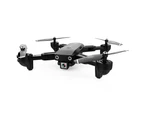 CSJ S166GPS Drone with Camera 1080P Follow me Auto Return Home WIFI FPV Live Video Gesture Photos RC Quadcopter w/ 3 Battery Handbag - Black