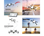 GLOBAL DRONE GW89 RC Drone with Camera 1080P Wifi FPV Gesture Photo Video Altitude Hold Foldable RC Quadcopter with 3 Battery - White