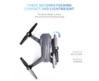 VISUO XS816 Drone with Camera 4K Wifi FPV Optical Flow Positioning Gesture Photography Foldable Quadcopter Altitude Hold Drone - Grey