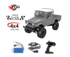 MN-45 RC Crawler 2.4G 4WD Racing Off-road Truck 4x4 1/12 Scale RC Car Fast High Speed Electric Vehicle with Led Light - Silver