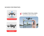 CSJ S166GPS Drone with Camera 1080P Follow me Auto Return Home WIFI FPV Live Video Gesture Photos RC Quadcopter for Adults - Black