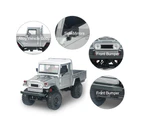 MN-45 RC Crawler 2.4G 4WD Racing Off-road Truck 4x4 1/12 Scale RC Car Fast High Speed Electric Vehicle with Led Light - Silver