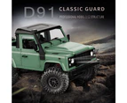 MN-D91 Rock Crawler 1/12 4WD 2.4G Remote Control High Speed Off-Road Truck RC Car Led Light RTR - Green