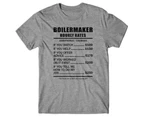 Boilermaker Hourly Rates T-Shirt - Sport grey